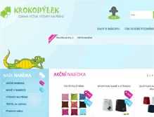 Tablet Screenshot of e-krokodylek.cz